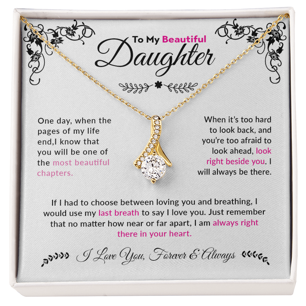 To My Beautiful  Daughter | Alluring Beauty Necklace