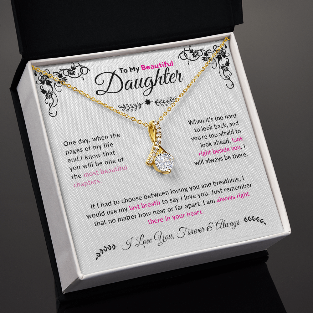 To My Beautiful  Daughter | Alluring Beauty Necklace