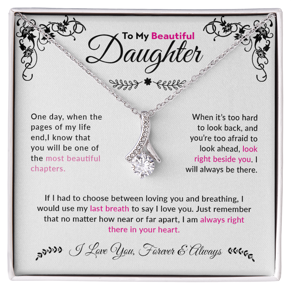 To My Beautiful  Daughter | Alluring Beauty Necklace