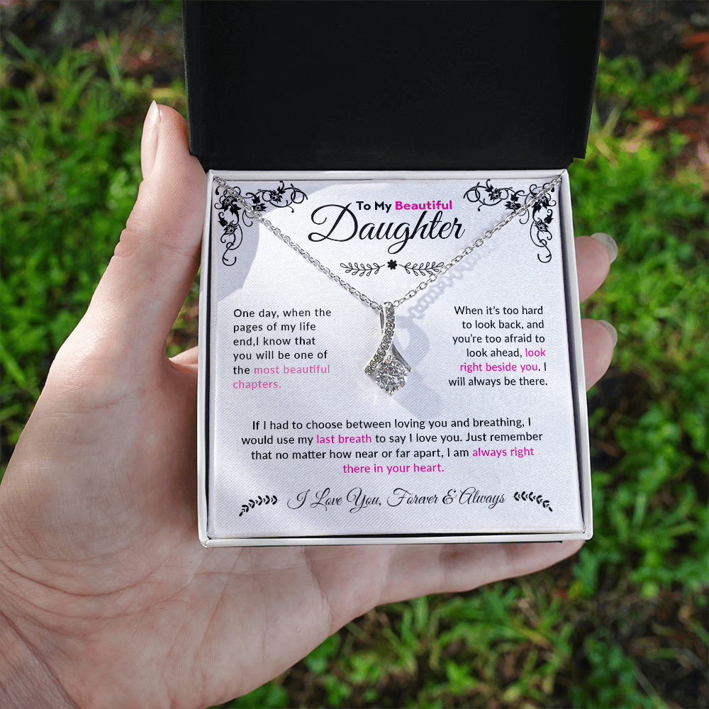 To My Beautiful  Daughter | Alluring Beauty Necklace