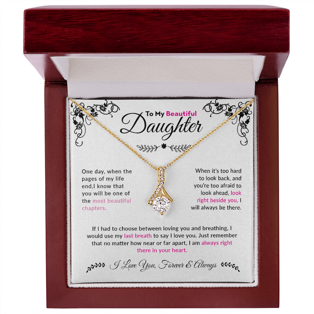 To My Beautiful  Daughter | Alluring Beauty Necklace