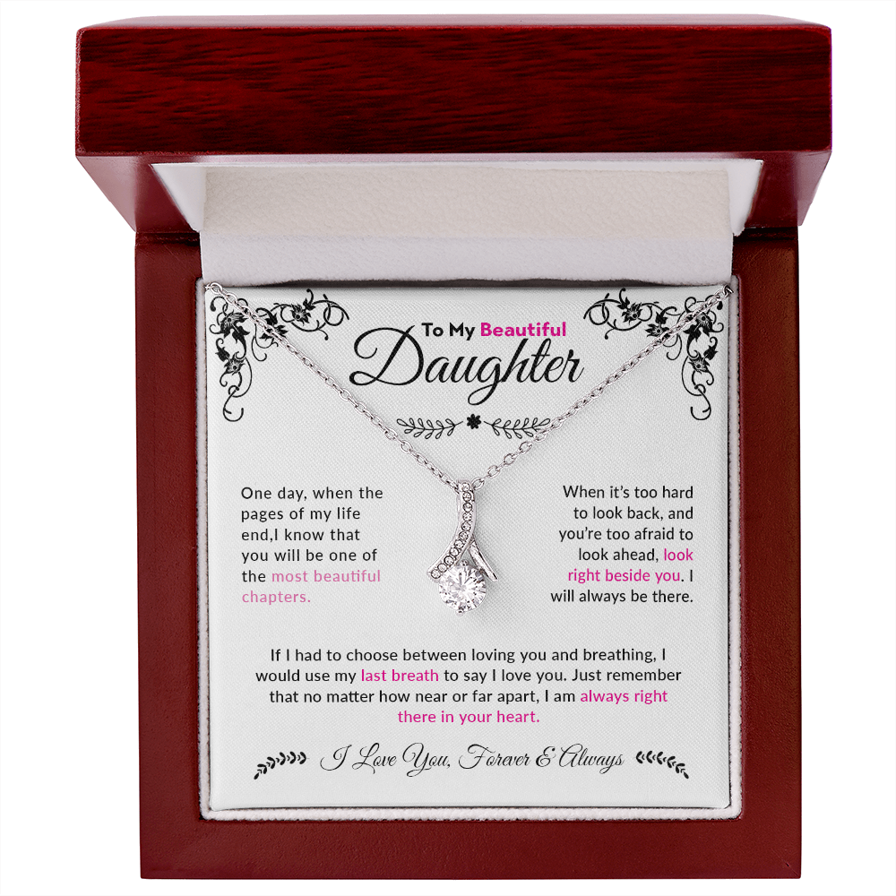 To My Beautiful  Daughter | Alluring Beauty Necklace