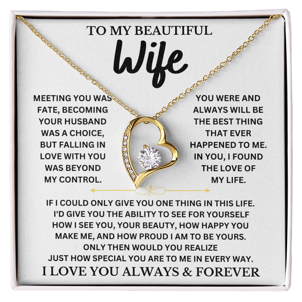 To My Wife | Forever Love Necklace