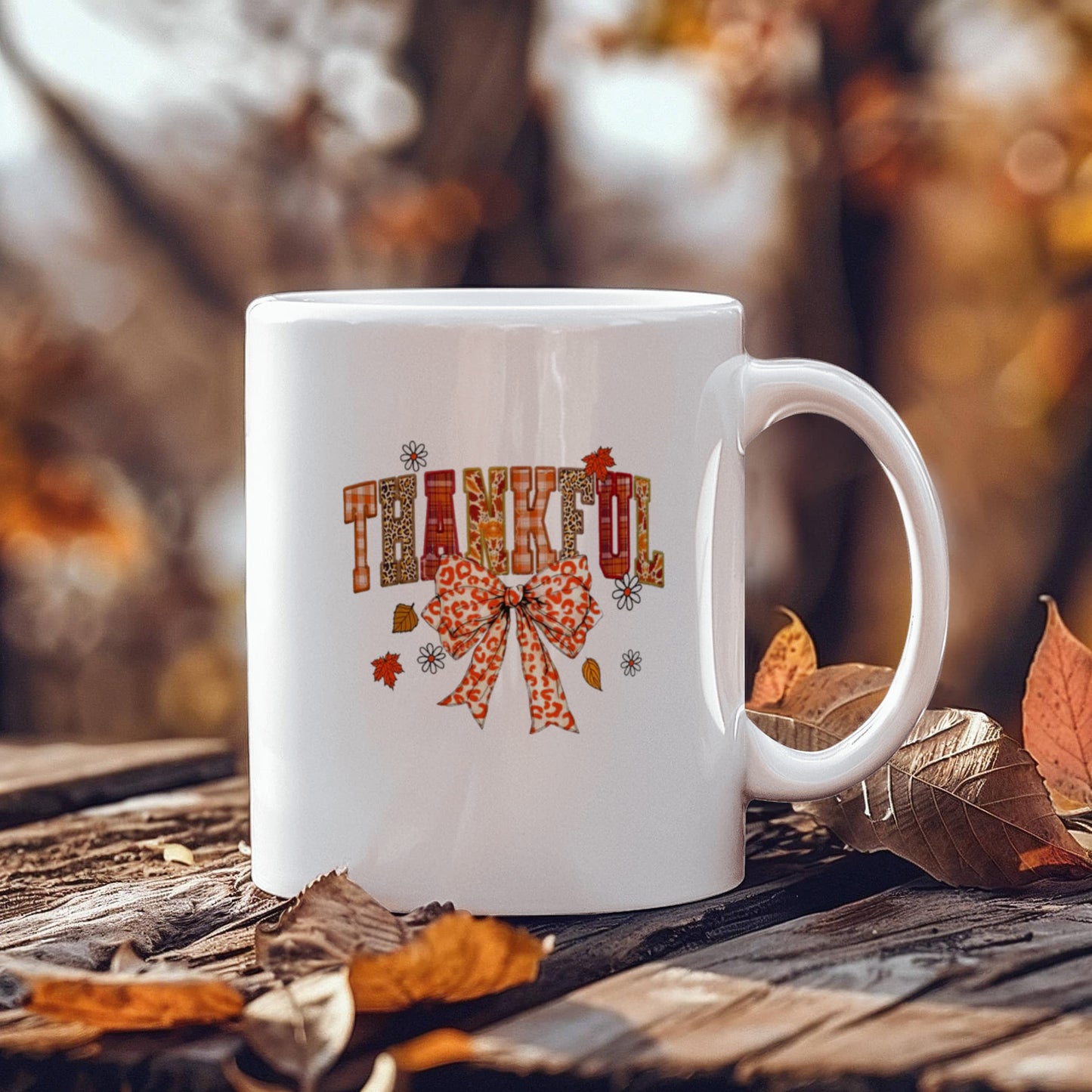 Thankful | White Ceramic Mug